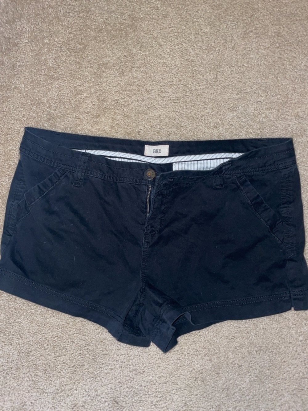 BKE Women's Black Jean-Style Shorts